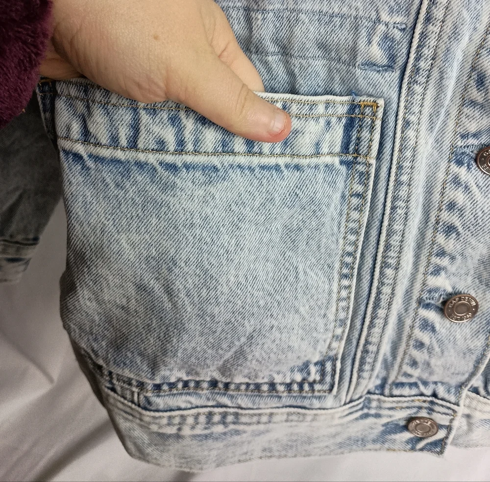 GAP oversized trucker workwear blue y2k work‎ Denim shacket utility chore Jacket